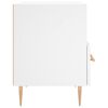 vidaXL Tables de chevet 2 pcs blanc 40x35x47,5 cm bois d&rsquo;ing&eacute;nierie