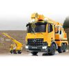 JAMARA Grue t&eacute;l&eacute;command&eacute;e Mercedes-Benz Arocs Liebherr 1:20 Jaune