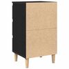 vidaXL Cabinet de chevet Ch&ecirc;ne noir 40 x 35 x 69 cm Bois d'ing&eacute;nierie