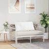 vidaXL Coussin de Dos Blanc 100 x 19 x 50 cm tissu