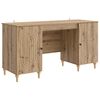 vidaXL Bureau Ch&ecirc;ne artisanal 142,5 x 50 x 75 cm Bois d'ing&eacute;nierie