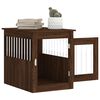 vidaXL Meuble de cage pour chiens ch&ecirc;ne marron 55x75x65 cm