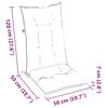 vidaXL Coussins de chaise de jardin &agrave; dossier haut lot de 6