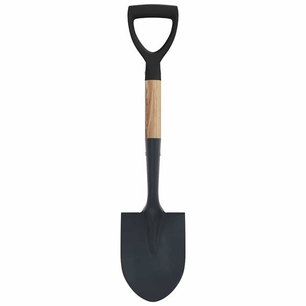 vidaXL Pelle Noir 68,5 cm Acier &Eacute;maill&eacute; et Bois Massif