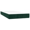 vidaXL Sommier &agrave; lattes de lit et matelas Vert fonc&eacute; 200x200cm Velours