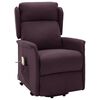 vidaXL Fauteuil de massage Violet Tissu
