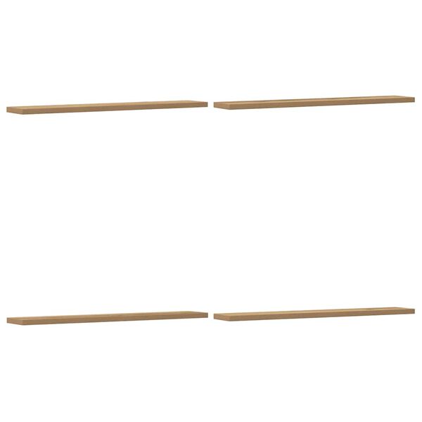 vidaXL &Eacute;tag&egrave;res murales 4 pcs ch&ecirc;ne artisanal 60x20x1,5 cm