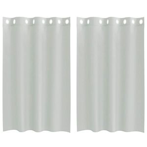 vidaXL Rideaux en voile avec &oelig;illets 2 pcs gris clair 140x175 cm