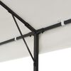vidaXL Belvédère à double toit blanc 6x3 m acier