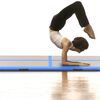 vidaXL Tapis gonflable de gymnastique avec pompe 600x100x10cm PVC Bleu