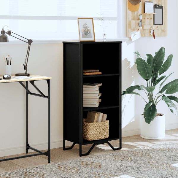 vidaXL Bibliothèque noir 50x31x106 cm bois d'ingénierie