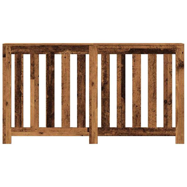 vidaXL Cache-radiateur vieux bois 149x20x82 cm bois d'ing&eacute;nierie