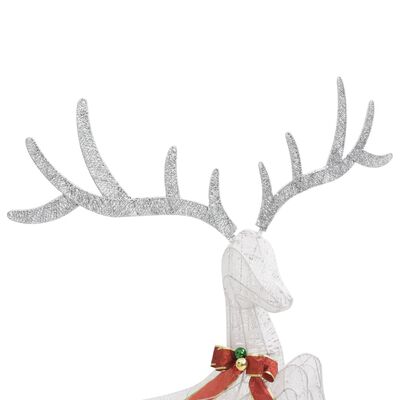 vidaXL Renne volant de décoration de Noël 120 LED Blanc froid Blanc