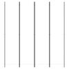 vidaXL Cloison de séparation 4 panneaux Blanc 200x220 cm Tissu