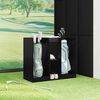 vidaXL Armoire de Golf Uni Ch&ecirc;ne noir 102 x 45 x 85,5 cm