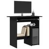vidaXL Bureau chêne noir 80x45x74 cm bois d'ingénierie