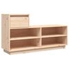 vidaXL Armoire &agrave; chaussures 110x34x61 cm Bois de pin massif