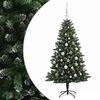 vidaXL Arbre de No&euml;l Artificiel avec Boule 150 cm 150 LED Blanc chaud
