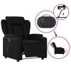 vidaXL Fauteuil inclinable &eacute;lectrique Noir Similicuir