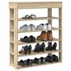 vidaXL Étagère à chaussures chêne sonoma 80x30x98 cm bois d'ingénierie