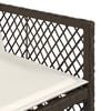 vidaXL Ensemble &agrave; manger de jardin avec coussins 13 pcs marron rotin