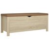 vidaXL Bo&icirc;te de rangement coussin Ch&ecirc;ne sonoma 105x40x45 cm Agglom&eacute;r&eacute;