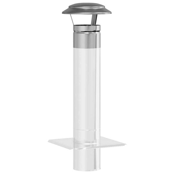 vidaXL Housse de pluie pour cheminée Argent 20 x 20 x 18 cm