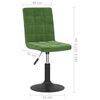vidaXL Tabouret de bar Vert fonc&eacute; Velours