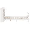 vidaXL Lit biblioth&egrave;que sans matelas blanc 140x190 cm bois pin massif