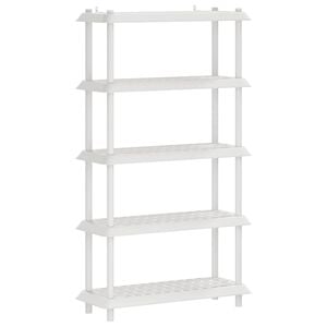 vidaXL Unit&eacute; de rangement 5 niveaux 100 x 40 x 177 cm PP Blanc