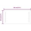 vidaXL Miroir de salle de bain &agrave; LED 30x60 cm