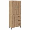 vidaXL Haut Armoire Montage mural Ch&ecirc;ne artisanal 69,5 x 34 x 180 cm