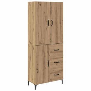 vidaXL Haut Armoire Montage mural Ch&ecirc;ne artisanal 69,5 x 34 x 180 cm