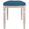 vidaXL Banc Bleu 80x40x49 cm Velours