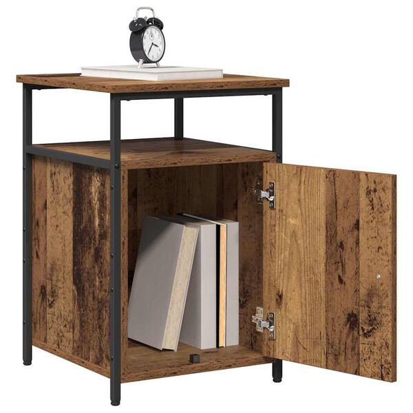 vidaXL Cabinet de chevet Vieux bois Bois d'ing&eacute;nierie