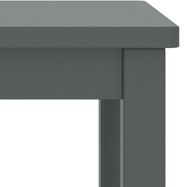 vidaXL Table de chevet gris foncé 35x30x47 cm bois de pin massif