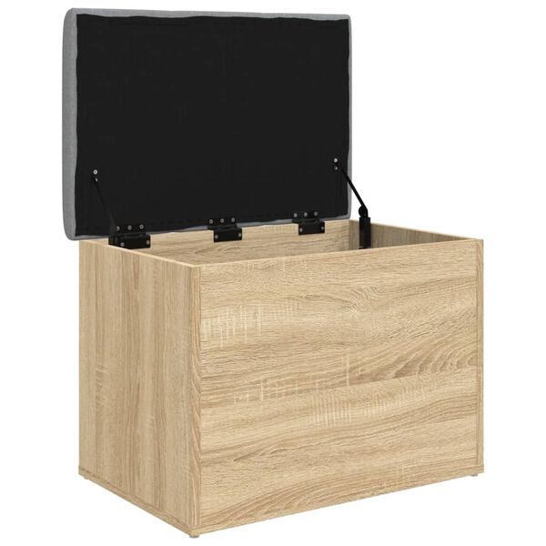vidaXL Banc de rangement Ch&ecirc;ne Sonoma 62x42x45 cm Bois d'ing&eacute;nierie