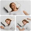 vidaXL Coussin cervical Blanc Mousse &agrave; m&eacute;moire de forme