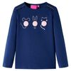 T-shirt pour enfants à manches longues bleu marine 104