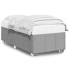 vidaXL Cadre de lit sans matelas tissu gris clair Twin XL