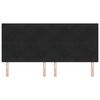 vidaXL T&ecirc;te de lit avec t&ecirc;te de lit Noir 200 cm Cuir synth&eacute;tique