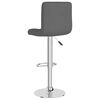vidaXL Tabourets de bar lot de 2 gris foncé tissu