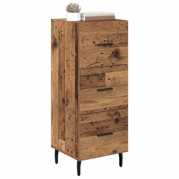 vidaXL Buffet Bois ancien 34 x 34,5 x 90 cm Bois d'ing&eacute;nierie