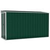 vidaXL Abri de jardin mural Vert 118x288x178 cm M&eacute;tal galvanis&eacute;