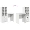 vidaXL Bureau avec tiroir 2 pcs Blanc