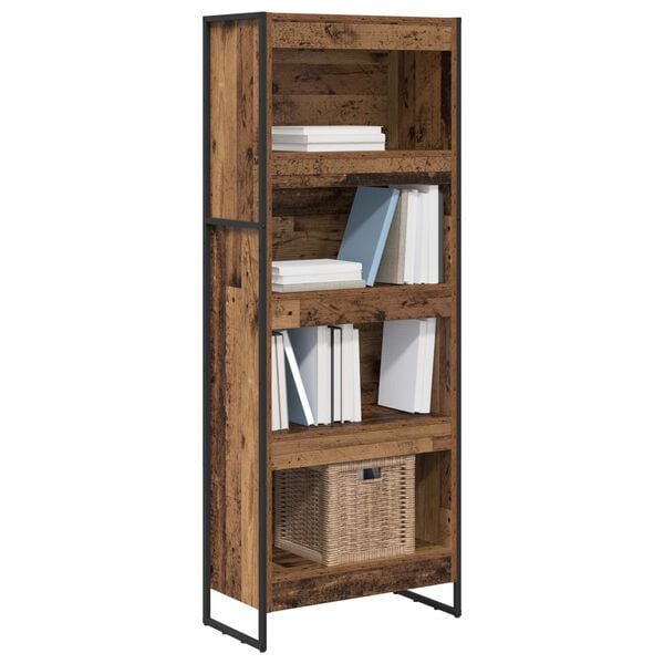 vidaXL Biblioth&egrave;que Bois Ancien 80 x 30 x 155 cm Bois d'ing&eacute;nierie