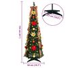 vidaXL Sapin de No&euml;l artificiel avec 100 LED Vert 155 cm PVC