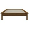 vidaXL Cadre de lit sans matelas marron miel 90x200 cm bois massif
