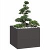 vidaXL Jardini&egrave;re noir 100x100x80 cm acier