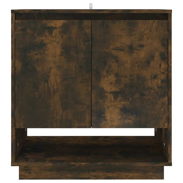 vidaXL Buffet Chêne fumé 70x41x75 cm Bois d'ingénierie